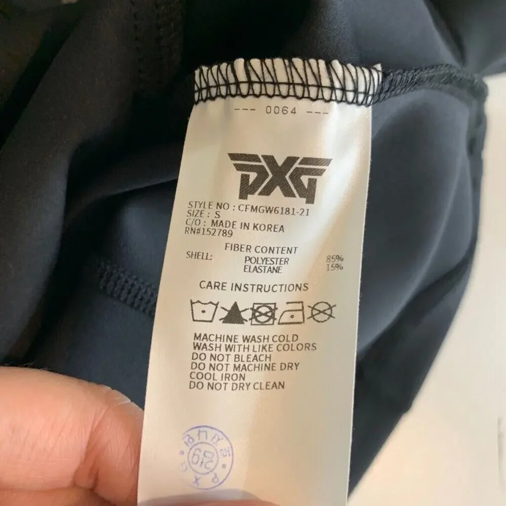 PXG Jacket Womens S Small Black Full Zip Softshell Thumbholes‎ Stretch Golf